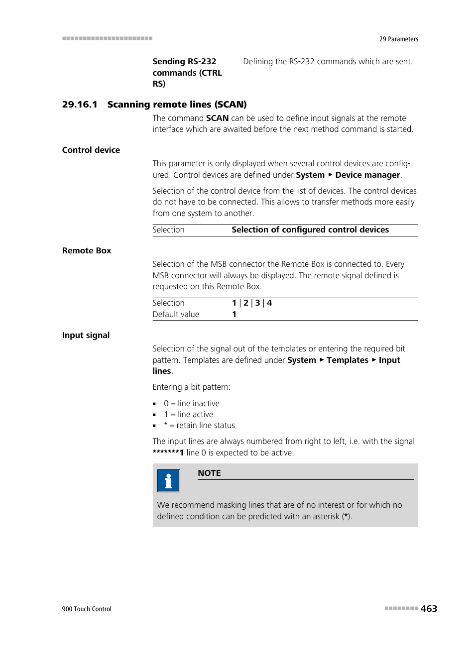 1 scanning remote lines (scan) | Metrohm 900 Touch Control Manual User Manual | Page 479 / 541