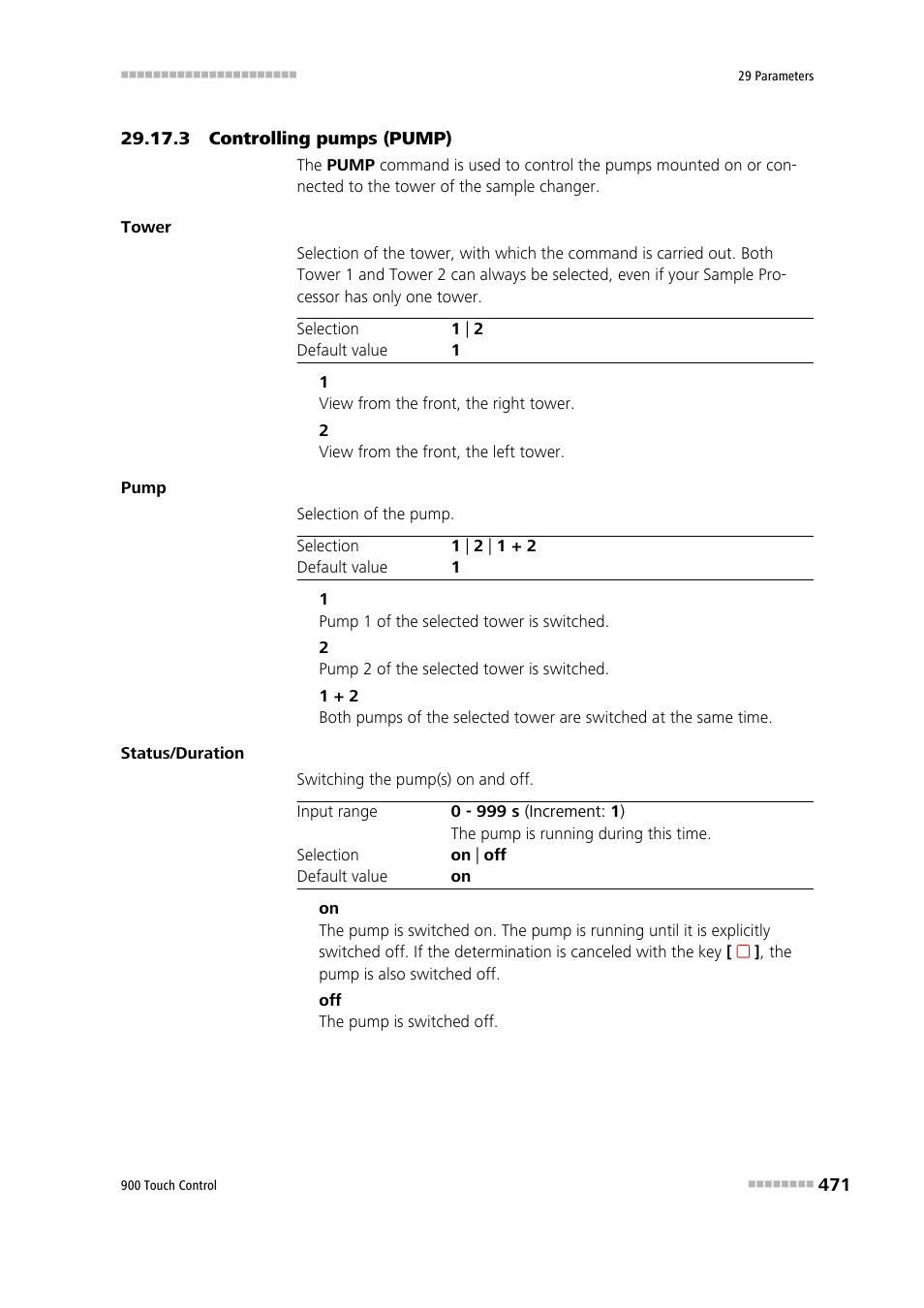 3 controlling pumps (pump) | Metrohm 900 Touch Control Manual User Manual | Page 487 / 541