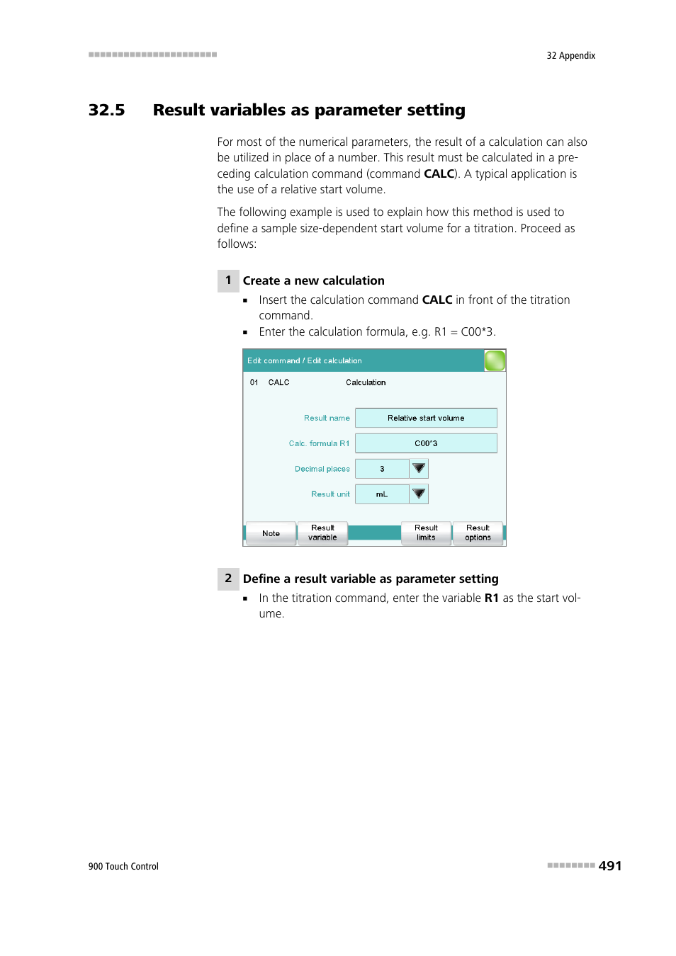 5 result variables as parameter setting | Metrohm 900 Touch Control Manual User Manual | Page 507 / 541