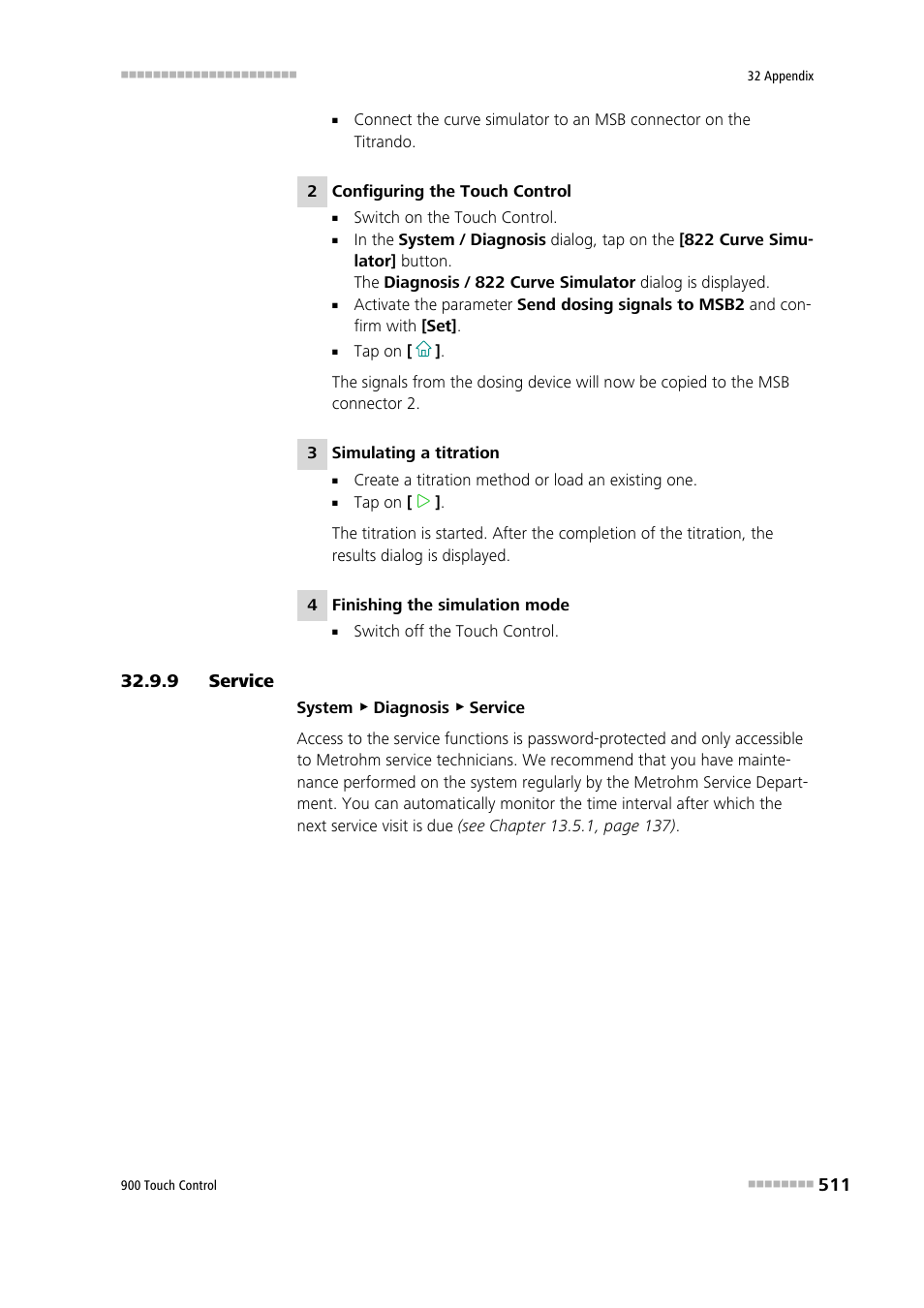 9 service, Service | Metrohm 900 Touch Control Manual User Manual | Page 527 / 541