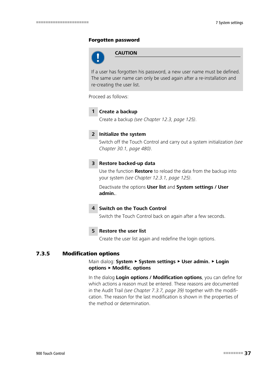 5 modification options, Modification options | Metrohm 900 Touch Control Manual User Manual | Page 53 / 541