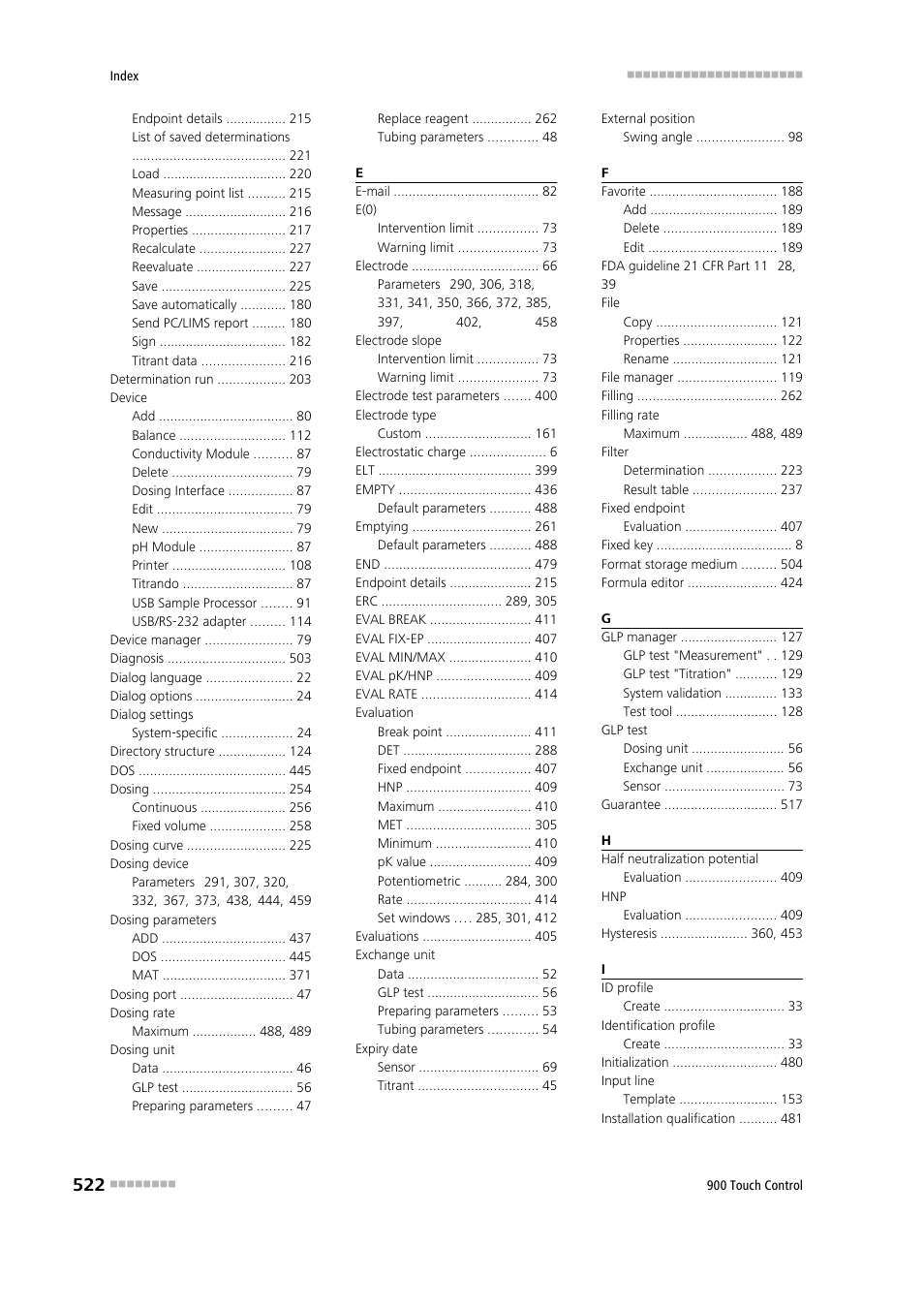 Metrohm 900 Touch Control Manual User Manual | Page 538 / 541