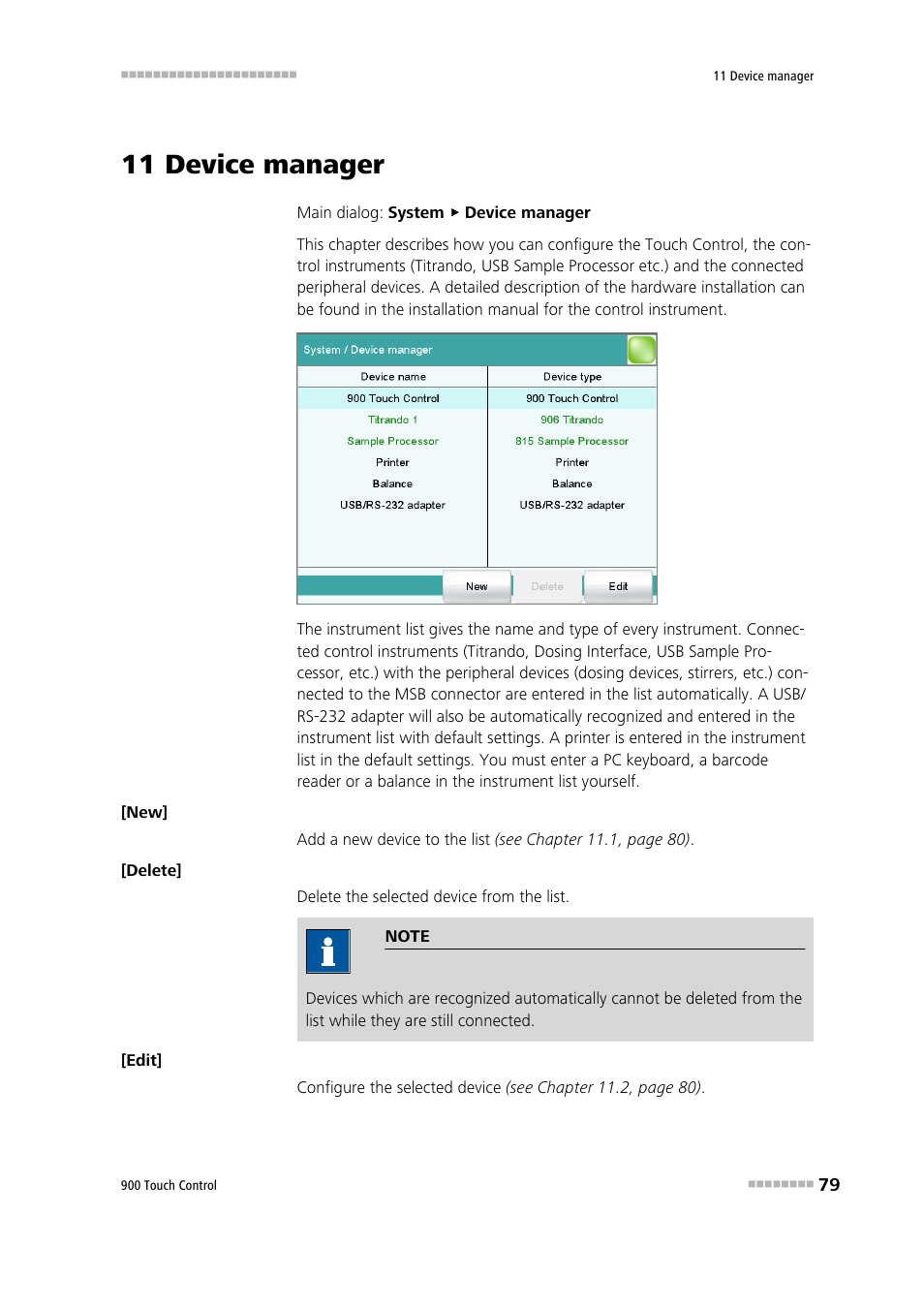 11 device manager | Metrohm 900 Touch Control Manual User Manual | Page 95 / 541