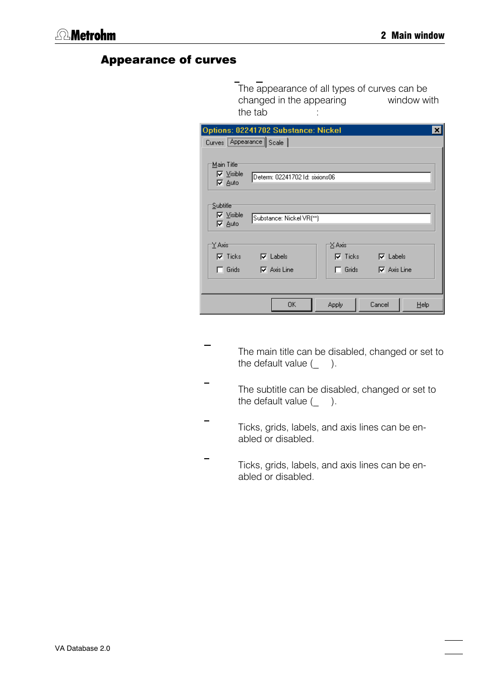 Appearance of curves | Metrohm 746 VA Trace Analyzer User Manual | Page 24 / 107