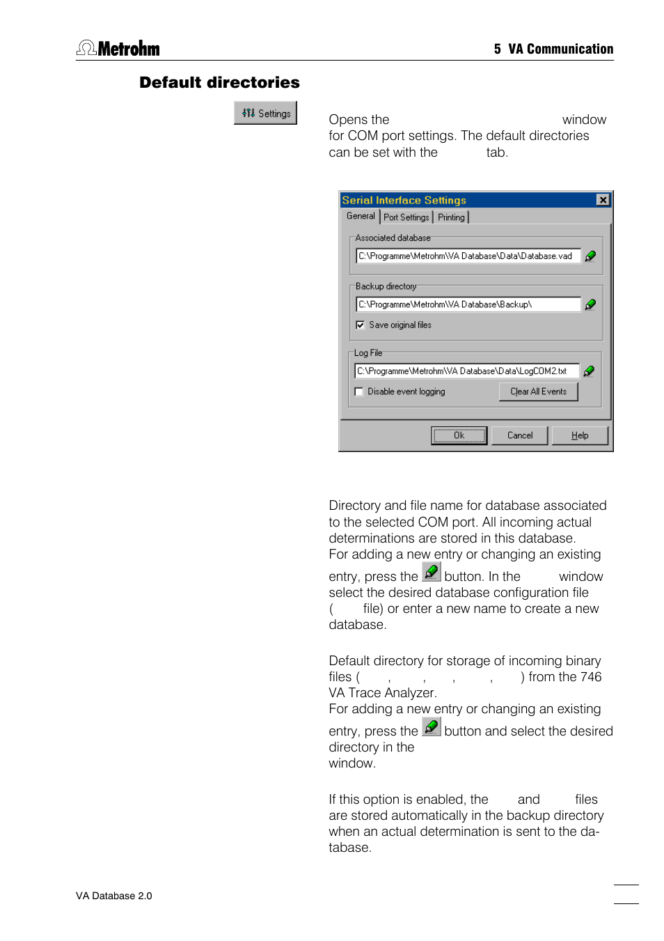 Default directories | Metrohm 746 VA Trace Analyzer User Manual | Page 58 / 107