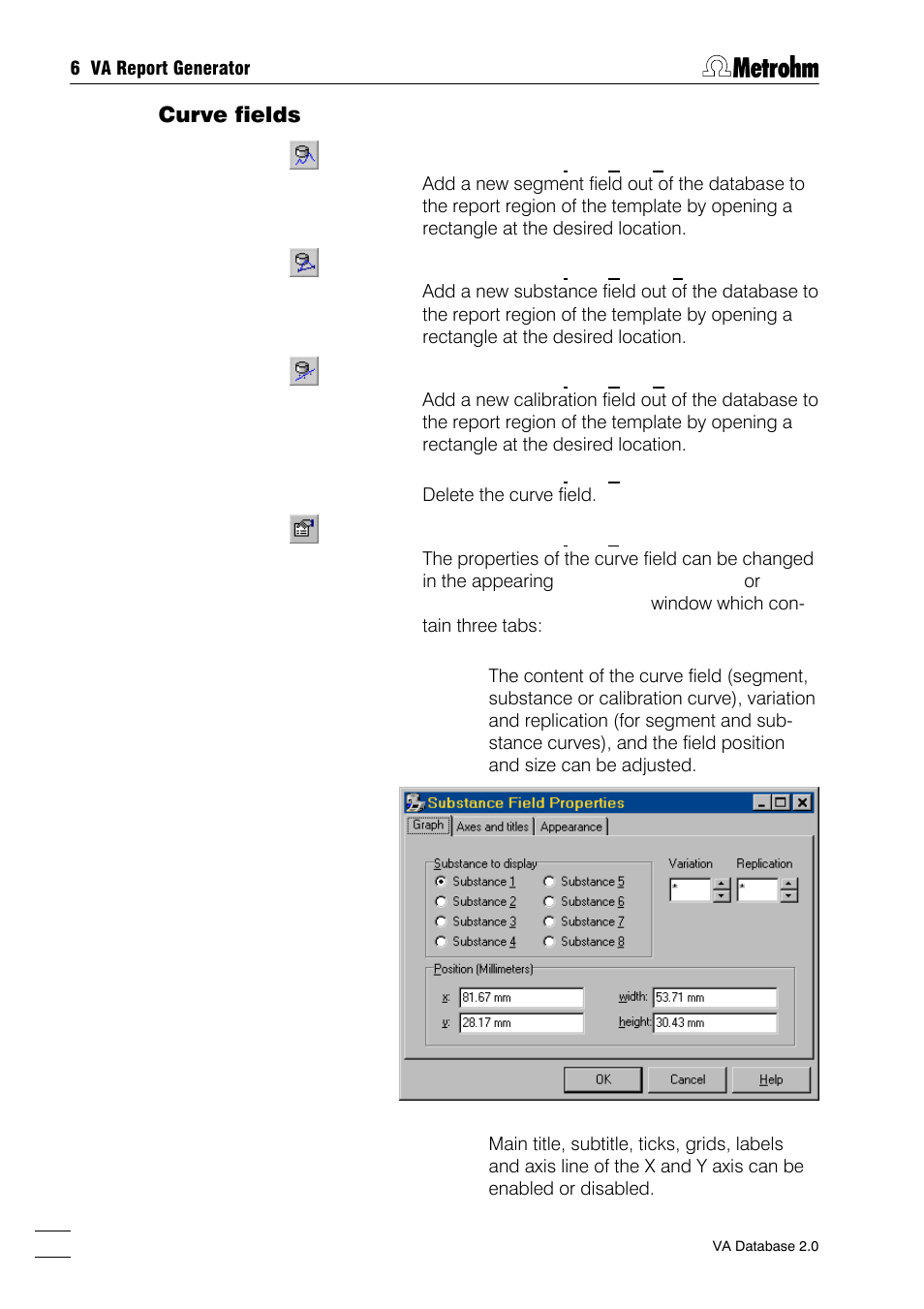 Curve fields | Metrohm 746 VA Trace Analyzer User Manual | Page 71 / 107