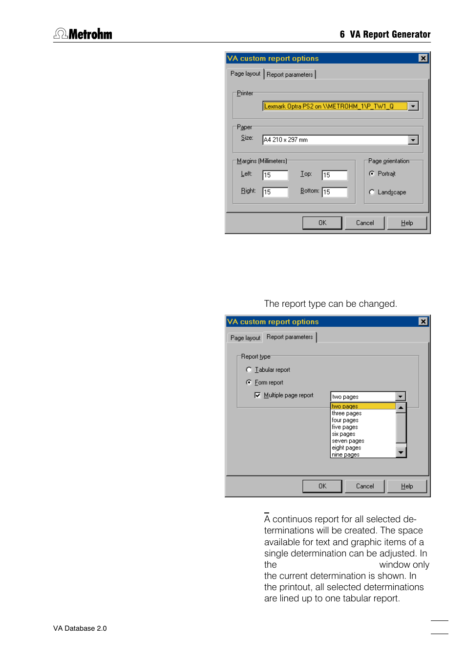 Metrohm 746 VA Trace Analyzer User Manual | Page 74 / 107