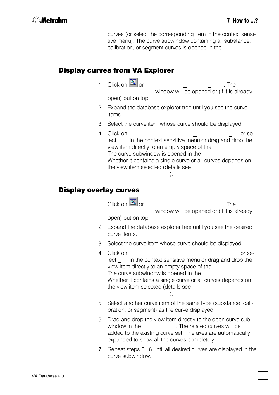 Display curves from va explorer, Display overlay curves | Metrohm 746 VA Trace Analyzer User Manual | Page 90 / 107