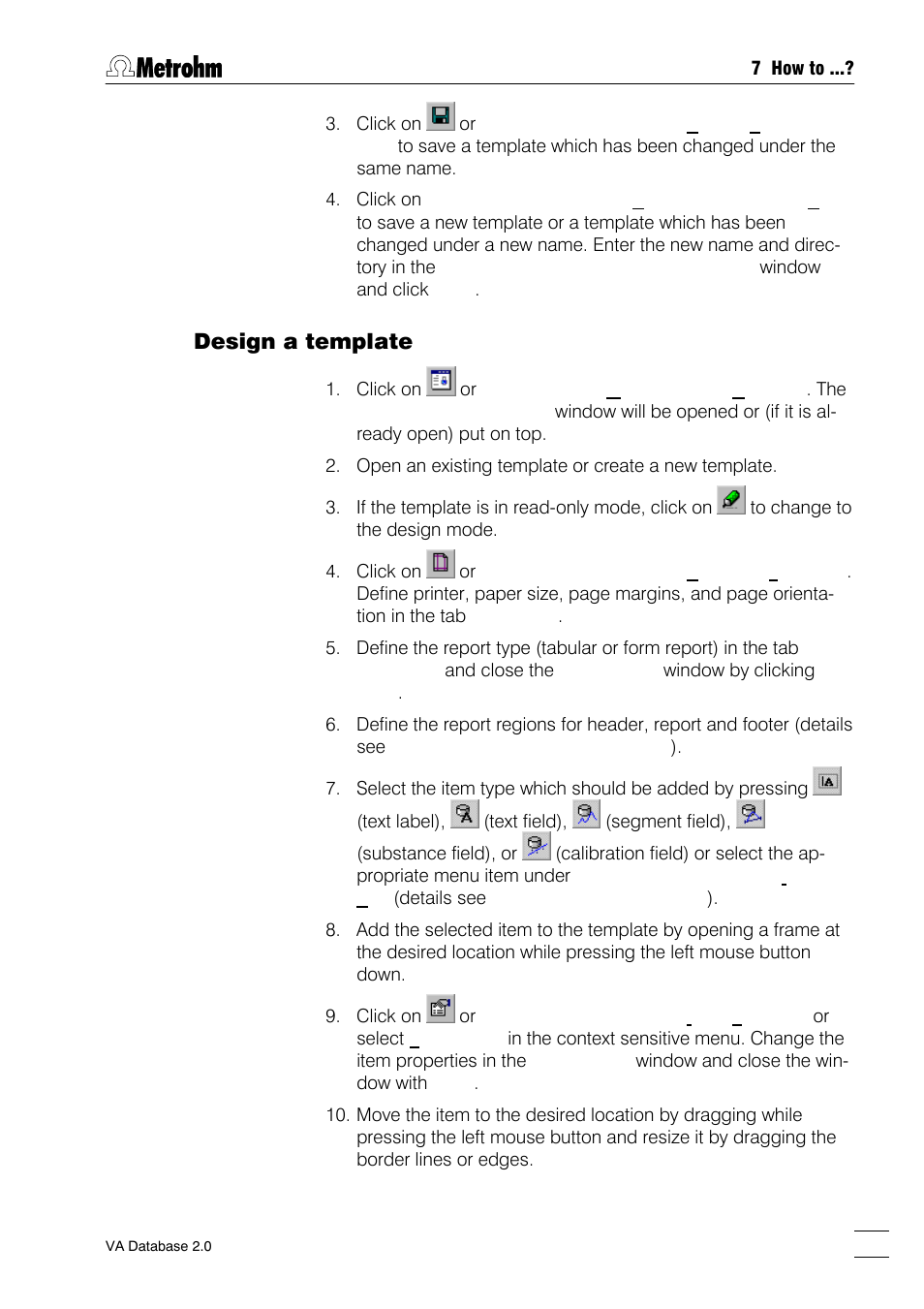 Design a template | Metrohm 746 VA Trace Analyzer User Manual | Page 94 / 107