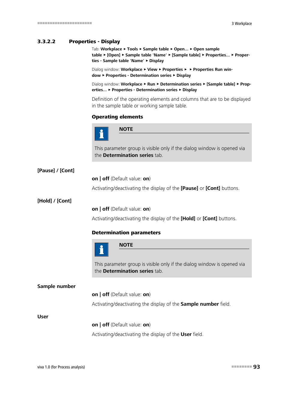 2 properties - display, Display | Metrohm viva 1.0 (process analysis) User Manual | Page 105 / 990