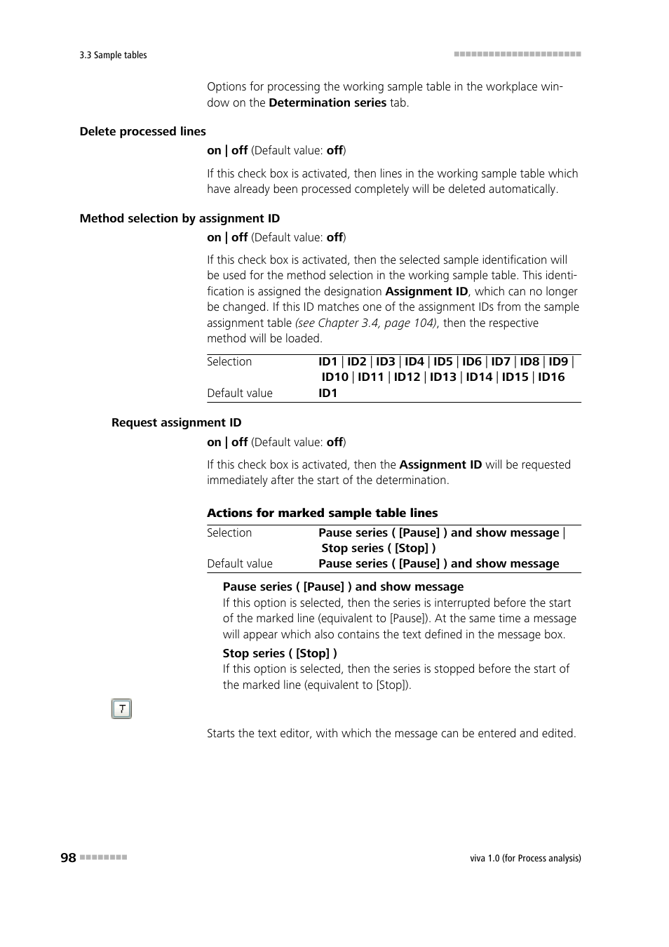 Metrohm viva 1.0 (process analysis) User Manual | Page 110 / 990