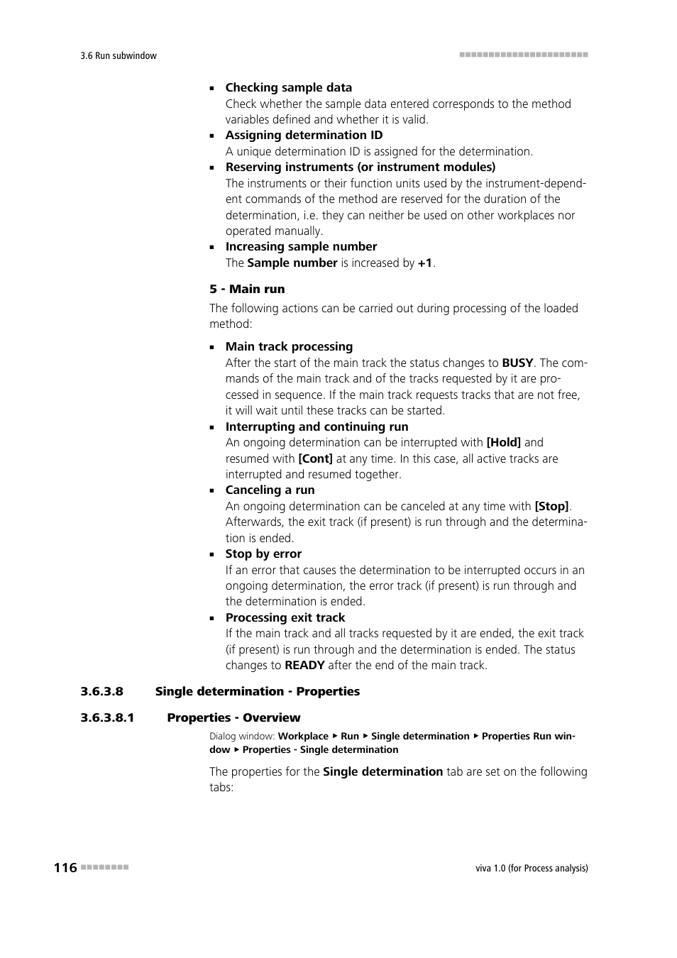 8 single determination - properties, 1 properties - overview, Defining properties | Properties - single determination | Metrohm viva 1.0 (process analysis) User Manual | Page 128 / 990