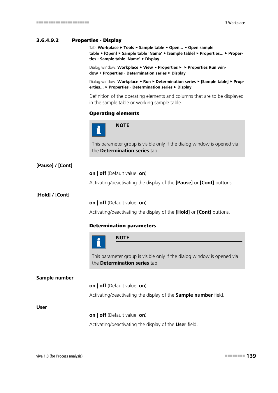 2 properties - display | Metrohm viva 1.0 (process analysis) User Manual | Page 151 / 990