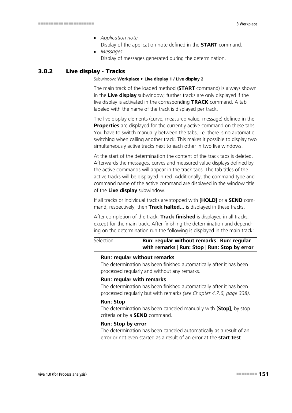 2 live display - tracks, Live display - tracks | Metrohm viva 1.0 (process analysis) User Manual | Page 163 / 990