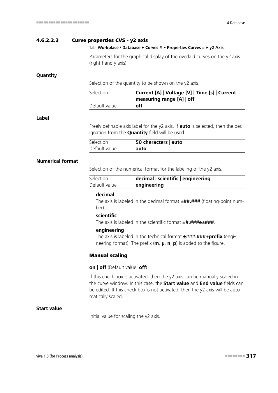 3 curve properties cvs - y2 axis | Metrohm viva 1.0 (process analysis) User Manual | Page 329 / 990