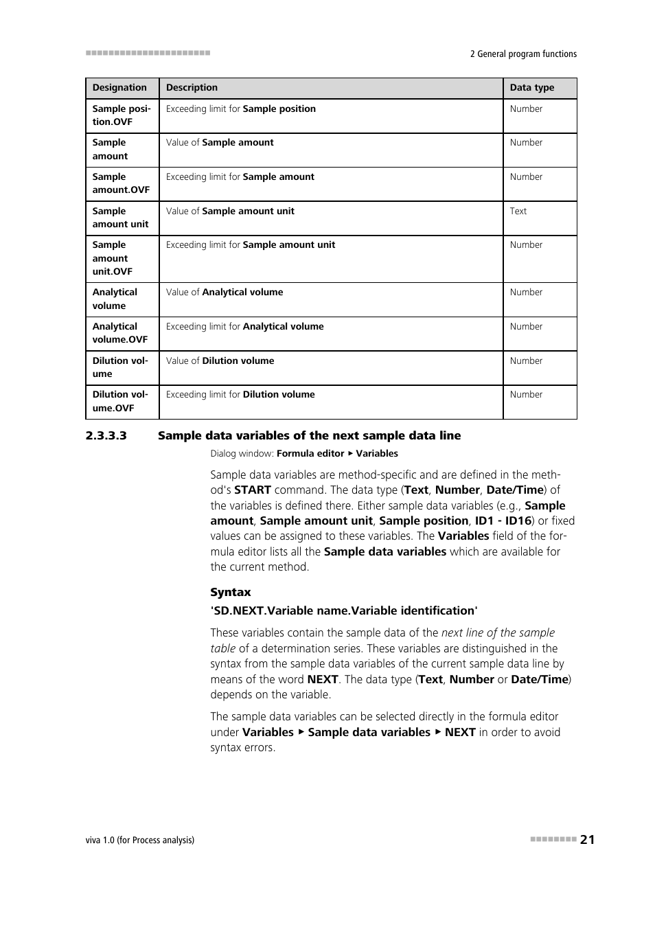 Metrohm viva 1.0 (process analysis) User Manual | Page 33 / 990