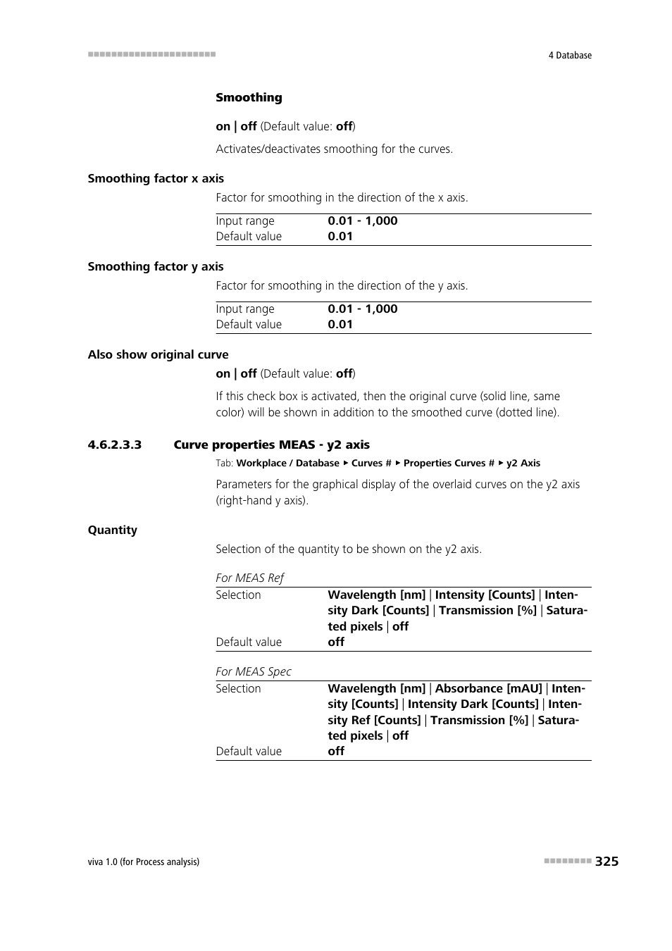 3 curve properties meas - y2 axis | Metrohm viva 1.0 (process analysis) User Manual | Page 337 / 990