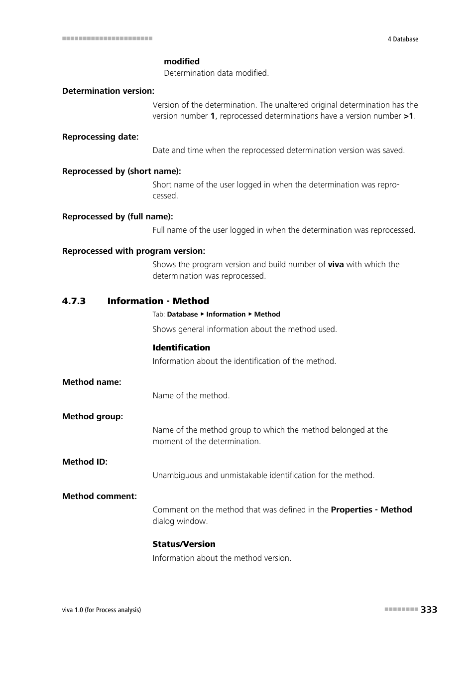 3 information - method, Information - method, Method | Metrohm viva 1.0 (process analysis) User Manual | Page 345 / 990