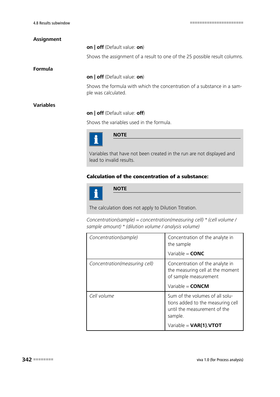 Metrohm viva 1.0 (process analysis) User Manual | Page 354 / 990