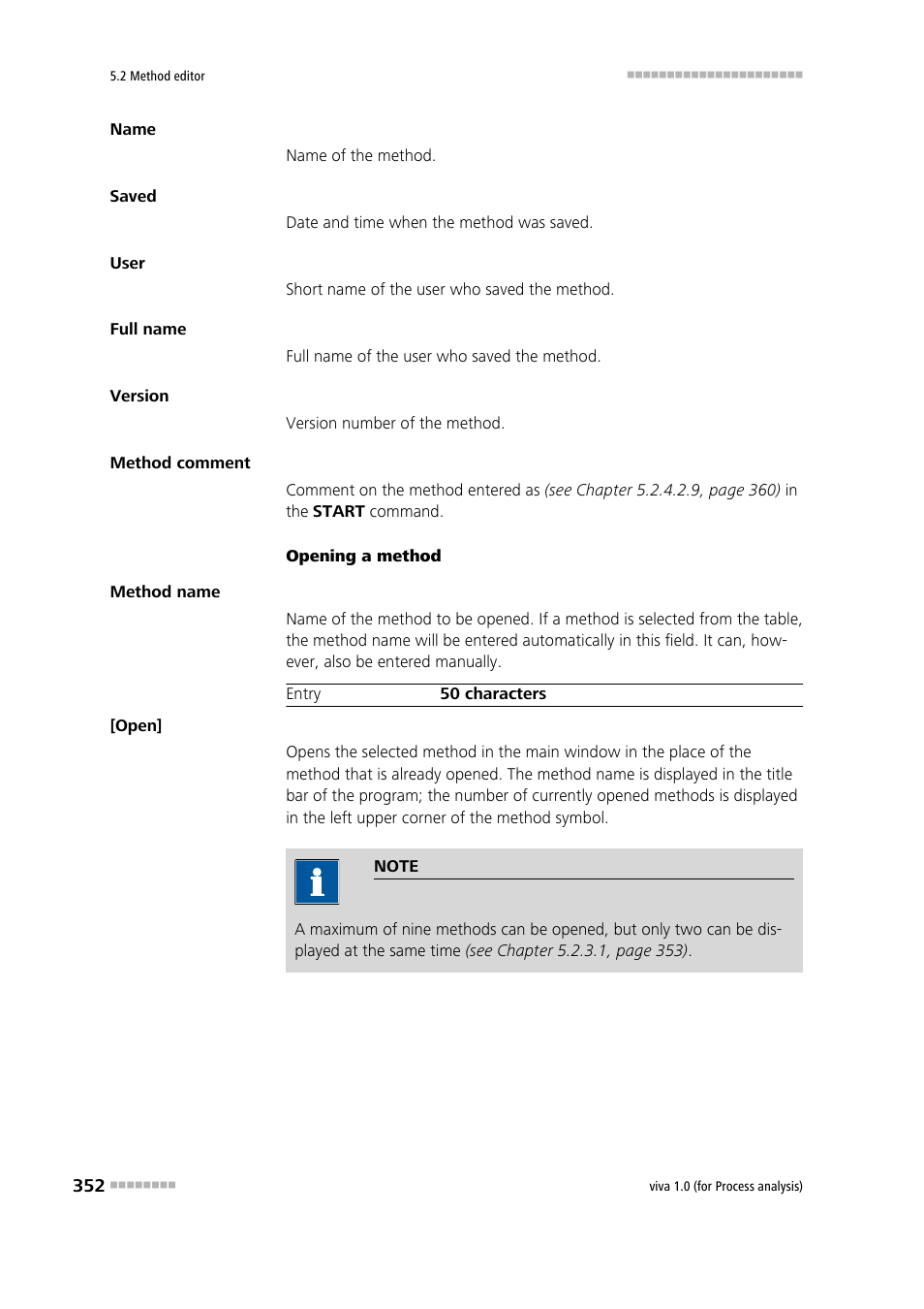 Metrohm viva 1.0 (process analysis) User Manual | Page 364 / 990