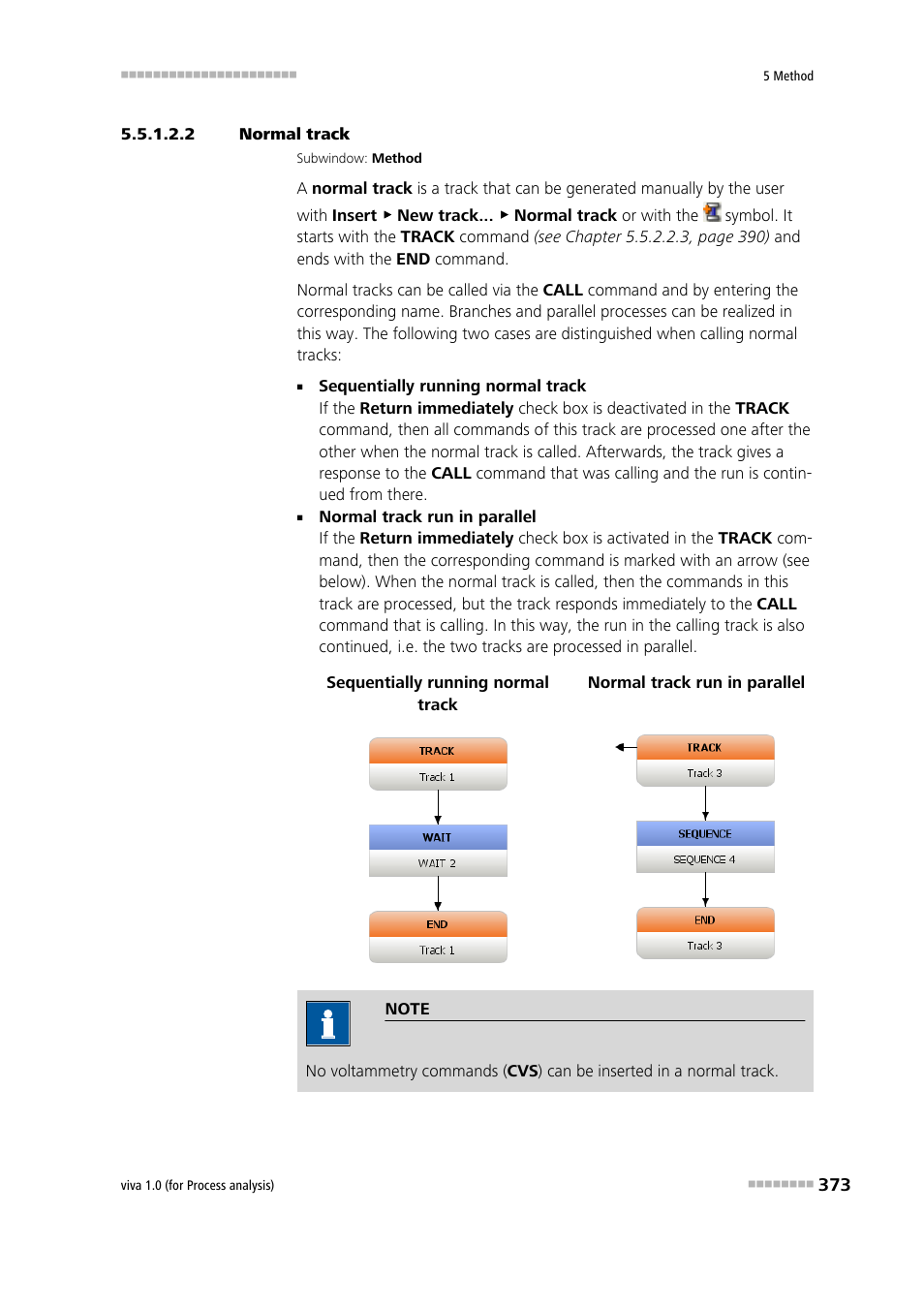 2 normal track, Normal track | Metrohm viva 1.0 (process analysis) User Manual | Page 385 / 990