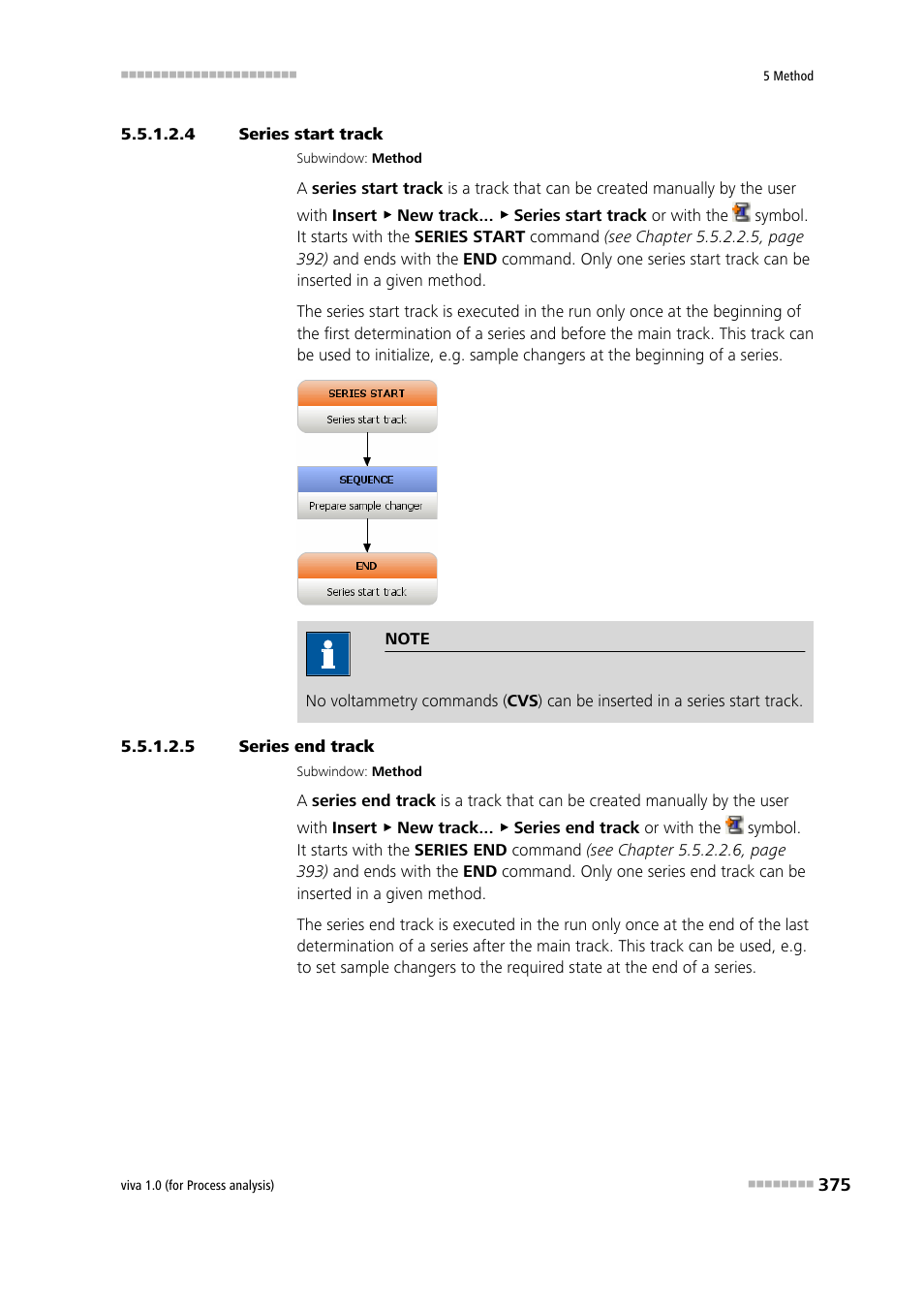 4 series start track, 5 series end track, Series start track | Series end track | Metrohm viva 1.0 (process analysis) User Manual | Page 387 / 990