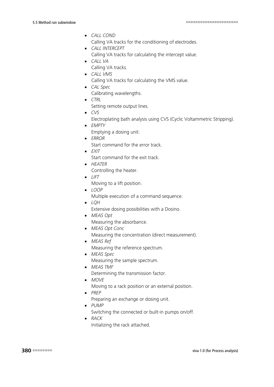 Metrohm viva 1.0 (process analysis) User Manual | Page 392 / 990