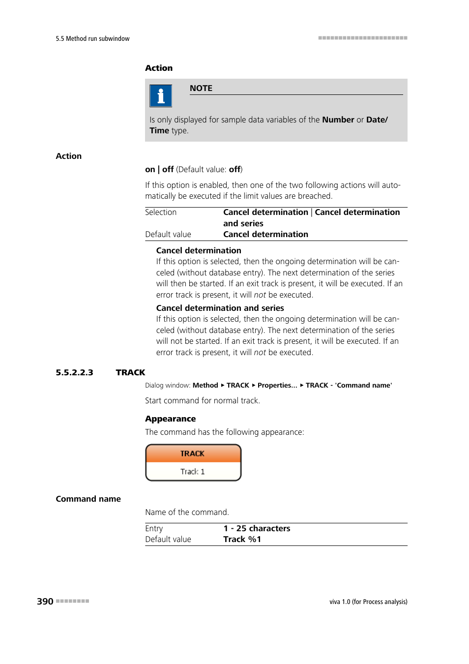 3 track, Track | Metrohm viva 1.0 (process analysis) User Manual | Page 402 / 990