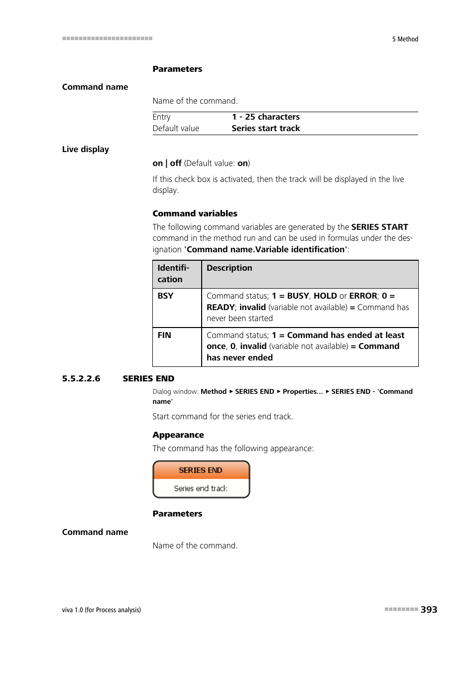 6 series end, Series end | Metrohm viva 1.0 (process analysis) User Manual | Page 405 / 990