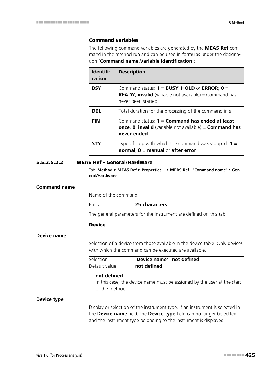 2 meas ref - general/hardware, General/hardware | Metrohm viva 1.0 (process analysis) User Manual | Page 437 / 990