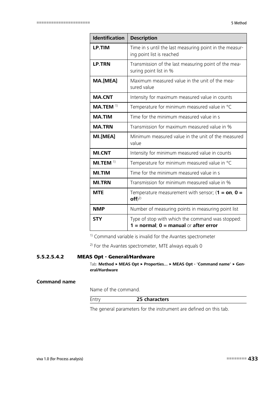 2 meas opt - general/hardware, General/hardware | Metrohm viva 1.0 (process analysis) User Manual | Page 445 / 990