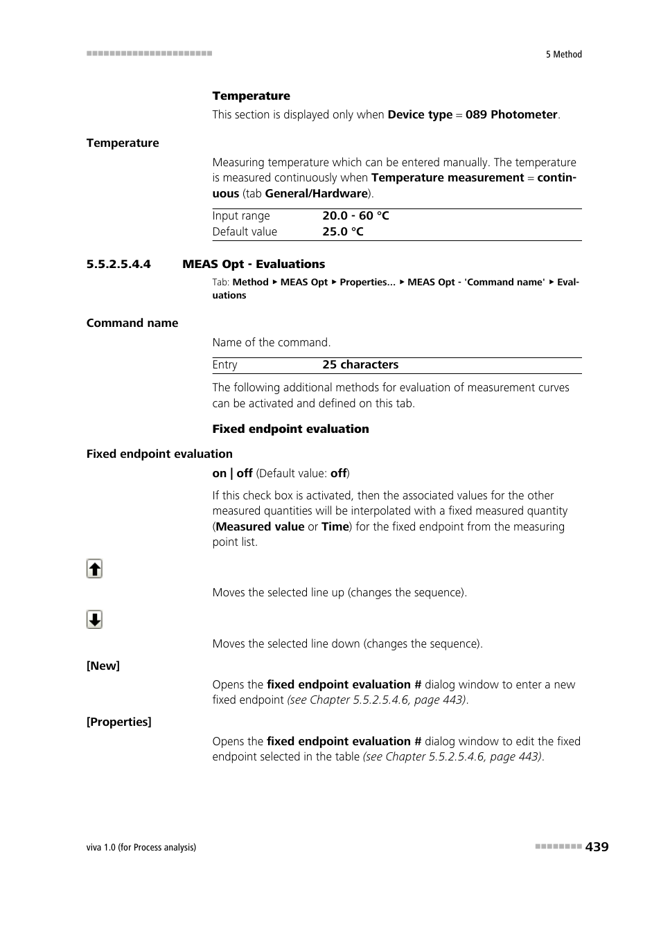 4 meas opt - evaluations, Evaluations | Metrohm viva 1.0 (process analysis) User Manual | Page 451 / 990