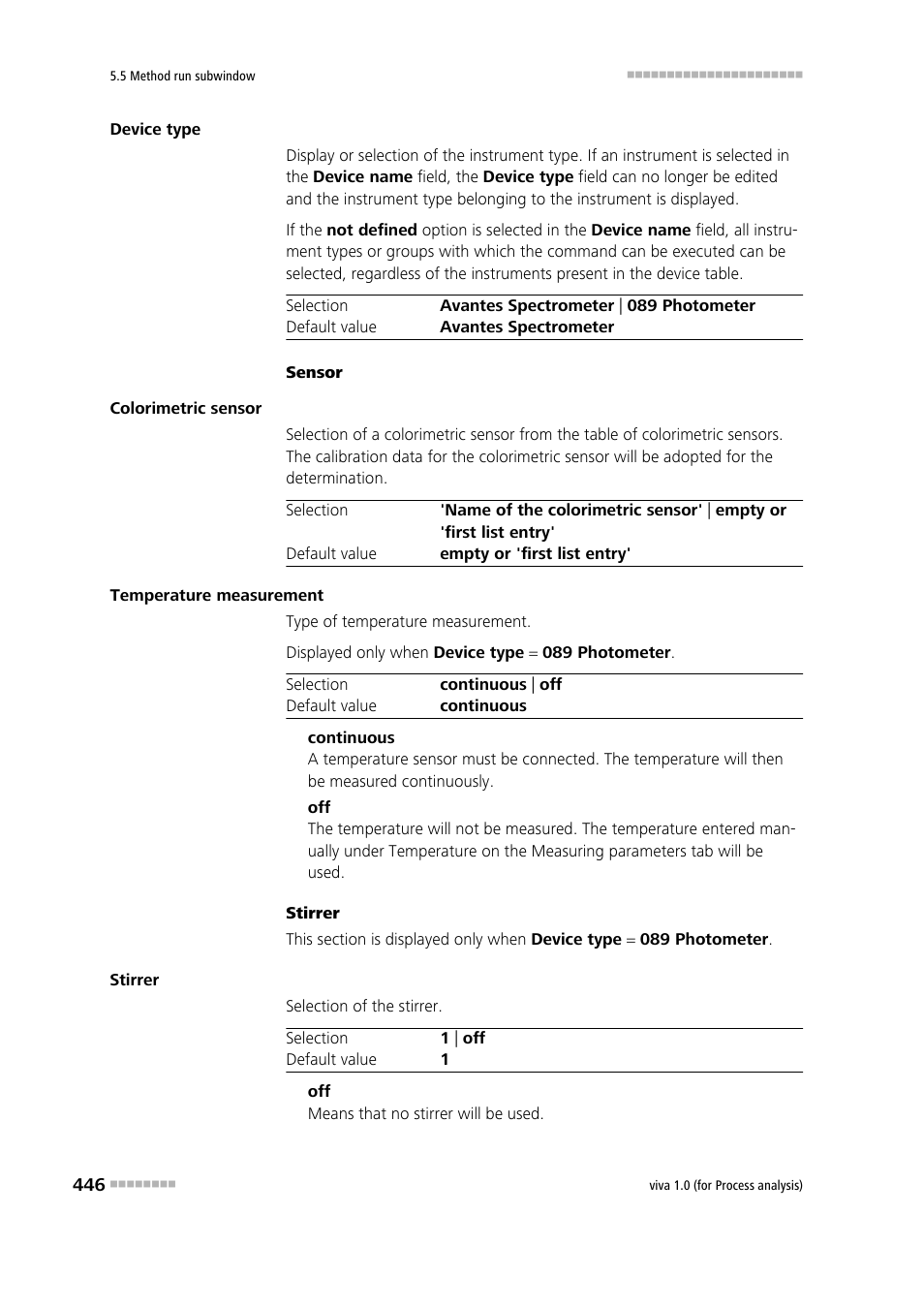 Metrohm viva 1.0 (process analysis) User Manual | Page 458 / 990