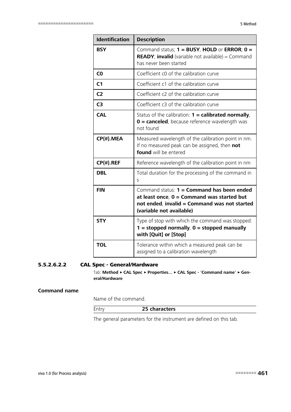 2 cal spec - general/hardware, General/hardware | Metrohm viva 1.0 (process analysis) User Manual | Page 473 / 990