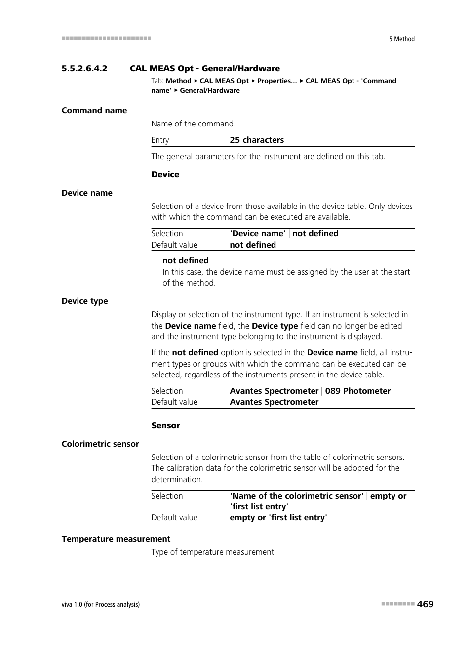 2 cal meas opt - general/hardware | Metrohm viva 1.0 (process analysis) User Manual | Page 481 / 990