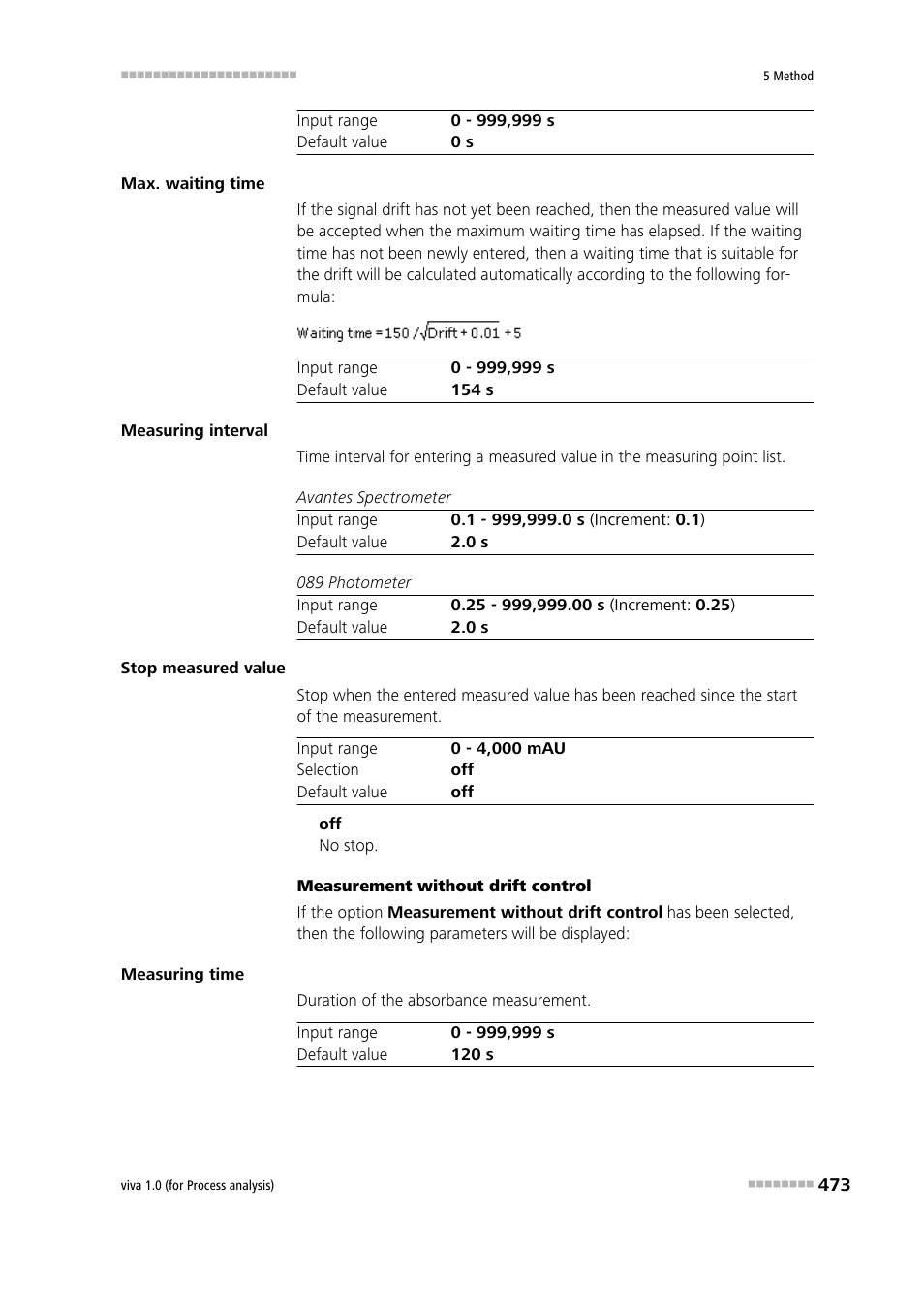 Metrohm viva 1.0 (process analysis) User Manual | Page 485 / 990