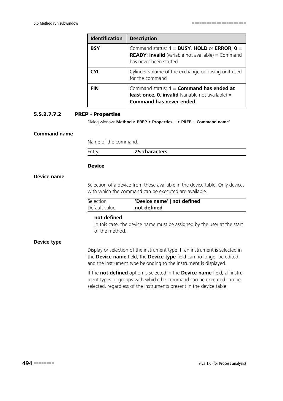 2 prep - properties | Metrohm viva 1.0 (process analysis) User Manual | Page 506 / 990
