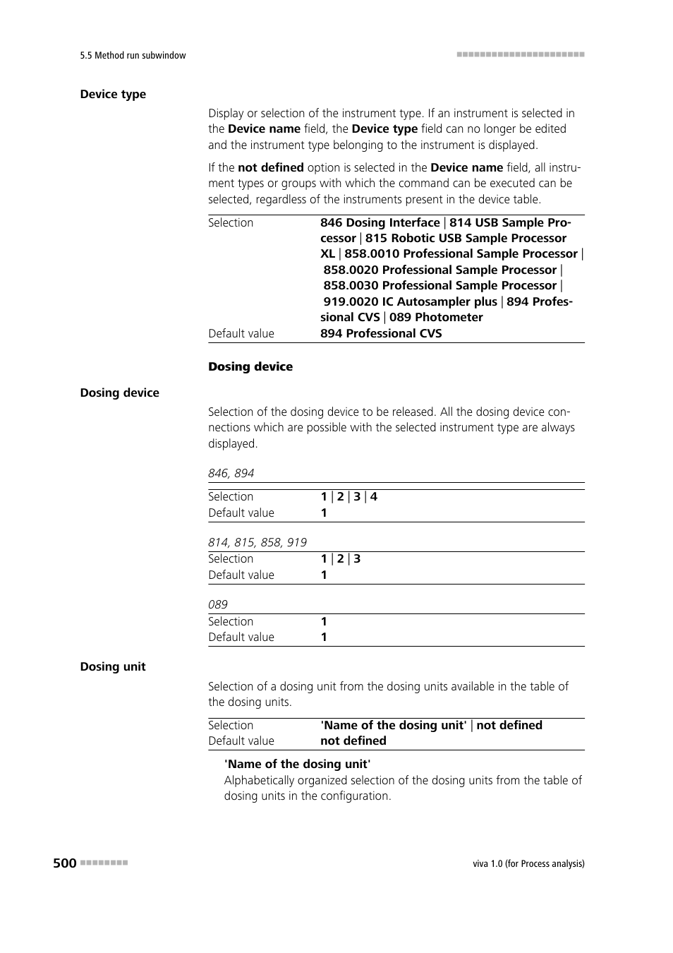 Metrohm viva 1.0 (process analysis) User Manual | Page 512 / 990