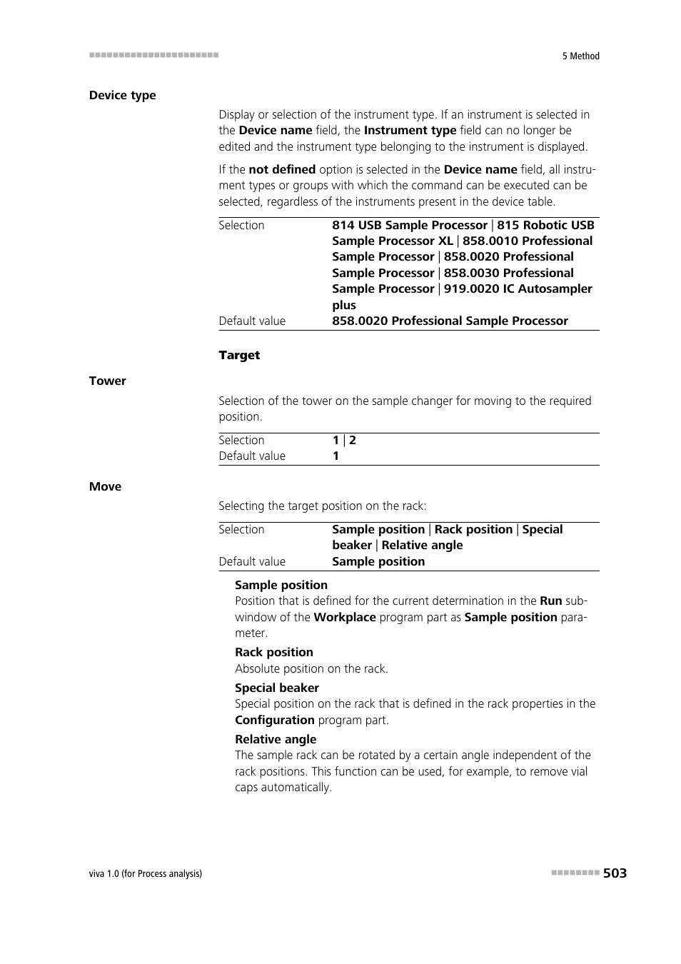 Metrohm viva 1.0 (process analysis) User Manual | Page 515 / 990