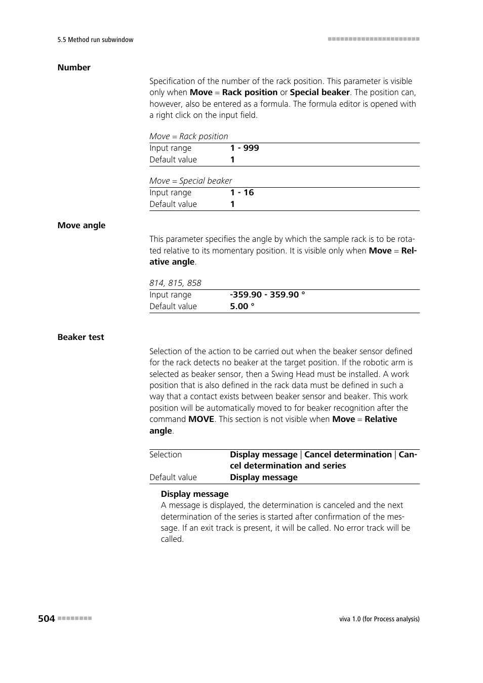 Metrohm viva 1.0 (process analysis) User Manual | Page 516 / 990