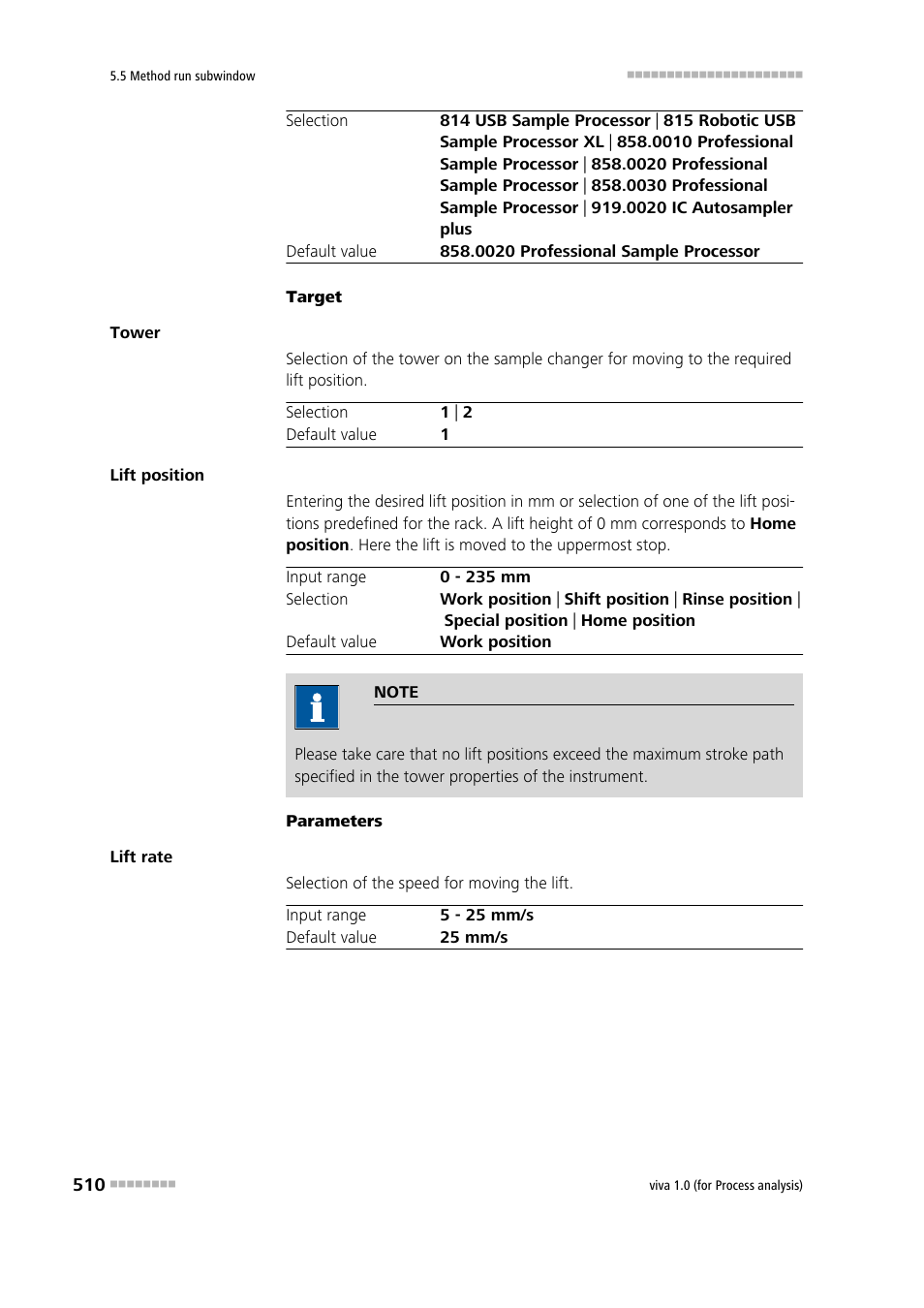 Metrohm viva 1.0 (process analysis) User Manual | Page 522 / 990