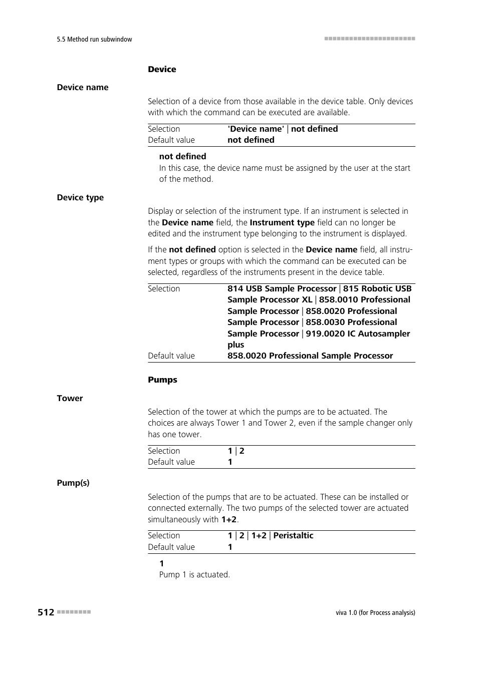 Metrohm viva 1.0 (process analysis) User Manual | Page 524 / 990