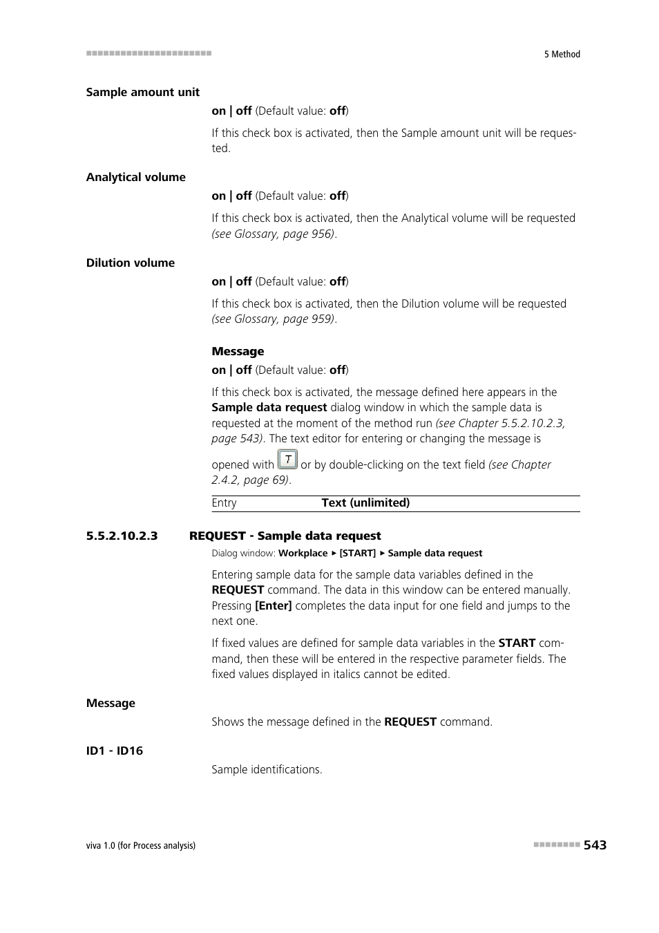 3 request - sample data request | Metrohm viva 1.0 (process analysis) User Manual | Page 555 / 990