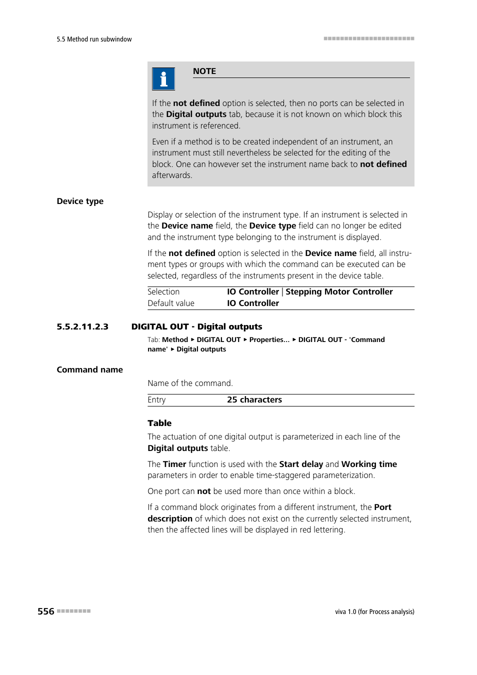 3 digital out - digital outputs, Digital outputs | Metrohm viva 1.0 (process analysis) User Manual | Page 568 / 990