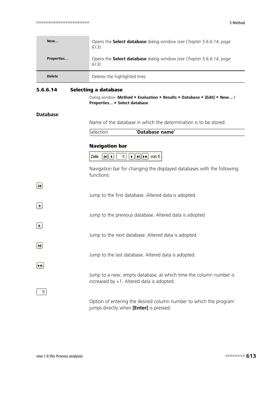 14 selecting a database | Metrohm viva 1.0 (process analysis) User Manual | Page 625 / 990