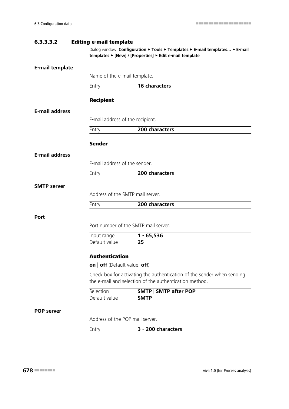 2 editing e-mail template | Metrohm viva 1.0 (process analysis) User Manual | Page 690 / 990