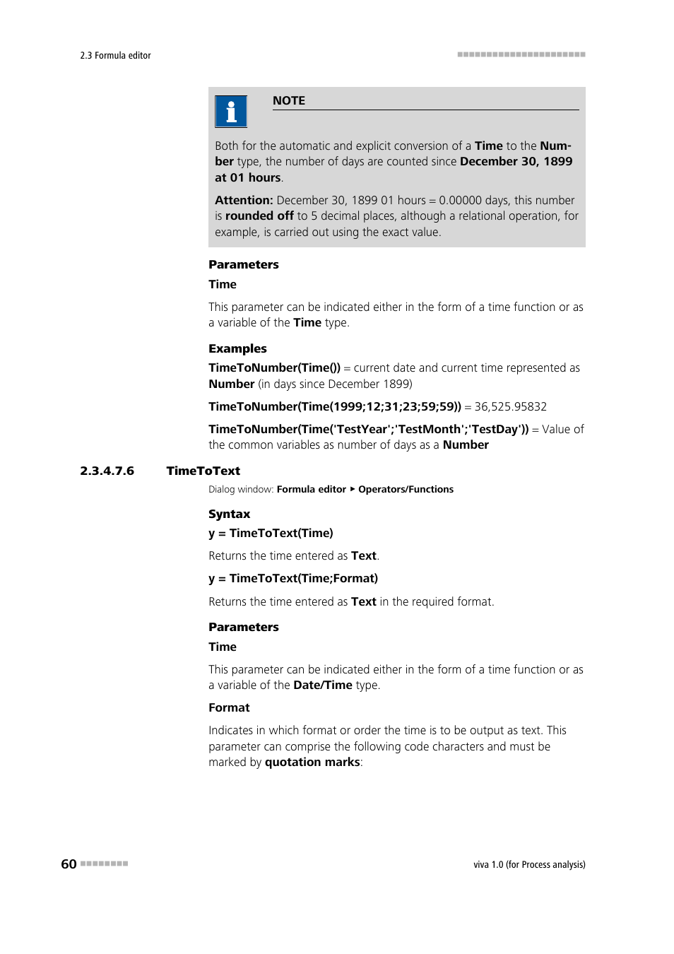 6 timetotext, Timetotext | Metrohm viva 1.0 (process analysis) User Manual | Page 72 / 990