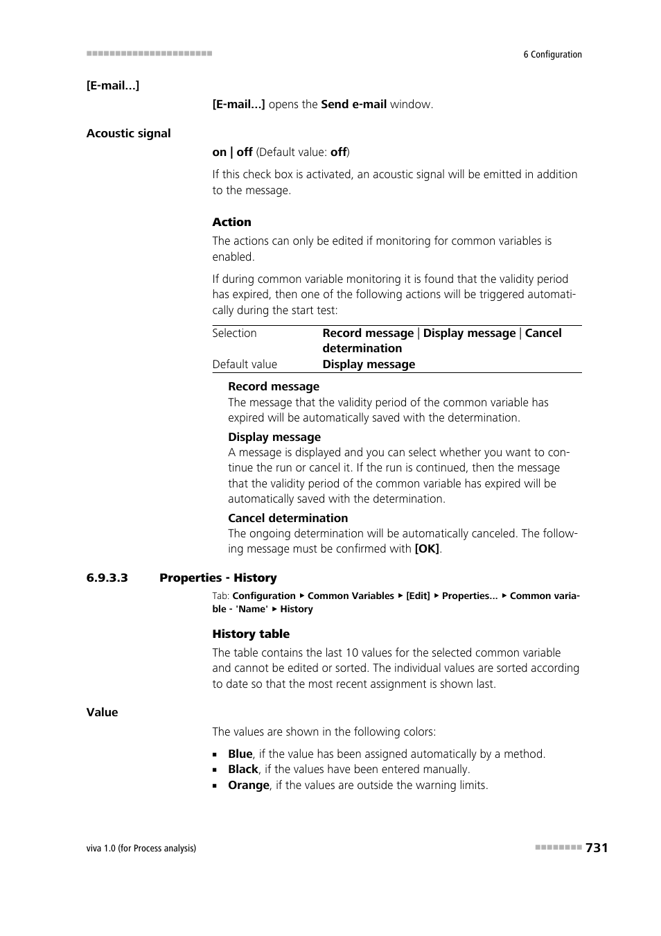 3 properties - history | Metrohm viva 1.0 (process analysis) User Manual | Page 743 / 990