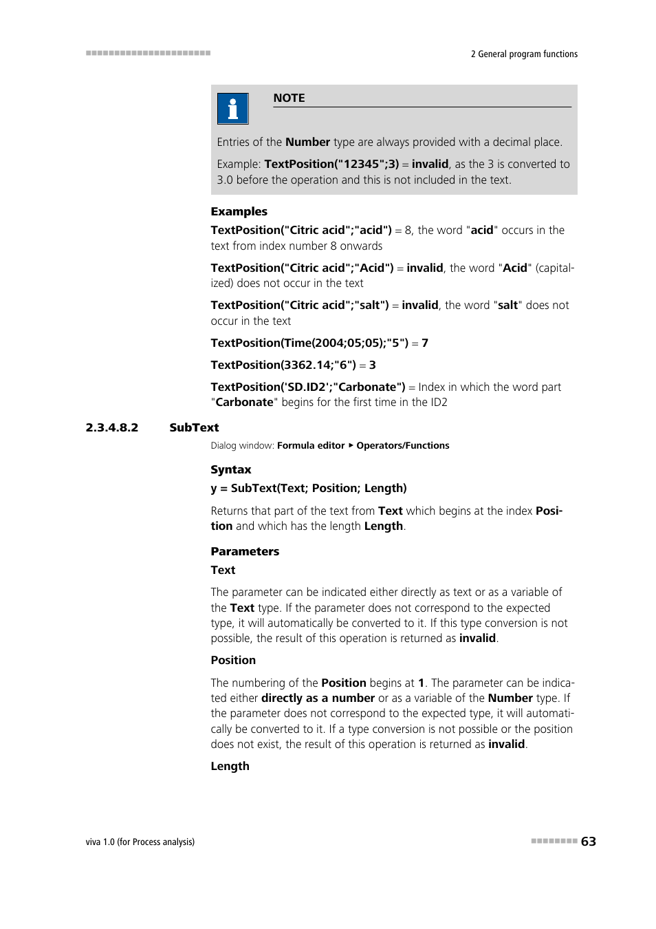 2 subtext, Subtext | Metrohm viva 1.0 (process analysis) User Manual | Page 75 / 990