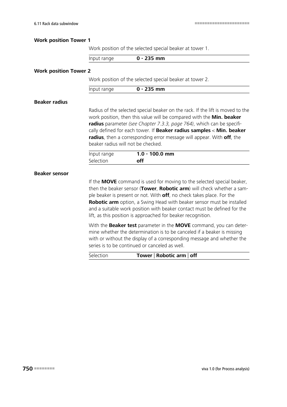 Metrohm viva 1.0 (process analysis) User Manual | Page 762 / 990